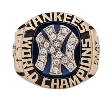1977 New York Yankees World Series Champions Players Ring- Ken Clay